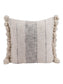 Cream & Black Set of 2 Embroidered Square Cushion Covers
