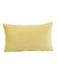 Set Of 2 Yellow Velvet Quilted Rectangle Cushion Covers