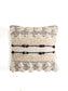 Beige & Black Embellished Square Cushion Covers