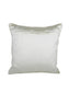 Set of 2 White & Gold-Coloured Embellished Square Velvet Sustainable Cushion Covers