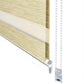 Deco Window Zebra Blinds for Windows (36" W X 84" L, Beige) Day and Night Polyester Curtains with Aluminium Cassette for Living, Bed Room & Office