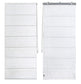 Deco Window Quilted Roman Blinds for Windows (Ivory) 100% Blackout Curtains Thermal and Heat Reflective Shades for Home and Office