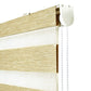 Deco Window Zebra Blinds for Windows (36" W X 84" L, Beige) Day and Night Polyester Curtains with Aluminium Cassette for Living, Bed Room & Office