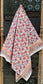 Unisex Multi Printed Bath Towel (red color floral design)