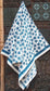 Kids Multicolored Printed Bath Towel (white & green with star design)
